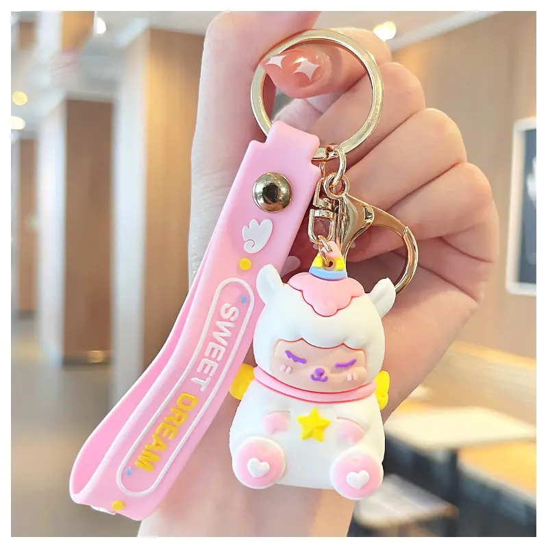 ⁨Key ring Lama Unicorn pink BRL217⁩ at Wasserman.eu