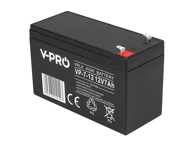 ⁨Akumulator żelowy AGM VPRO 12V 7 Ah (1LM)⁩ w sklepie Wasserman.eu