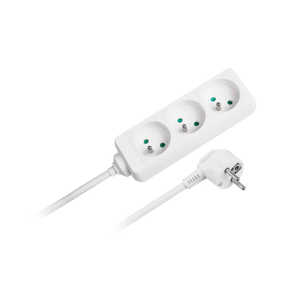 ⁨Extension cable white Rebel 3 sockets 1.5m without switch⁩ at Wasserman.eu