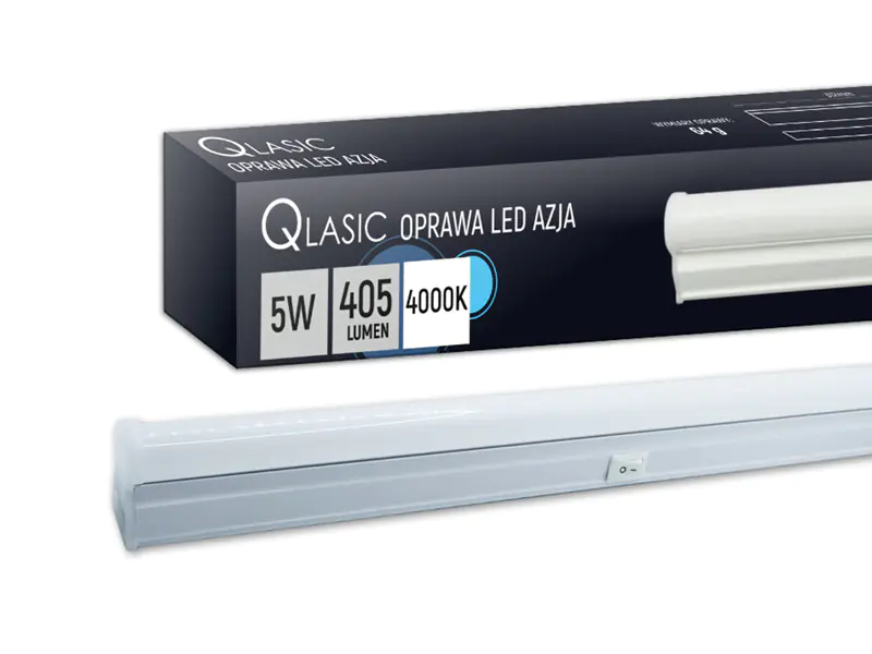 ⁨1 szt. PS Oprawa LED T5 QLASIC 5w/NEUTRAL 405lm 30cm, Azja, DIOLED.⁩ w sklepie Wasserman.eu