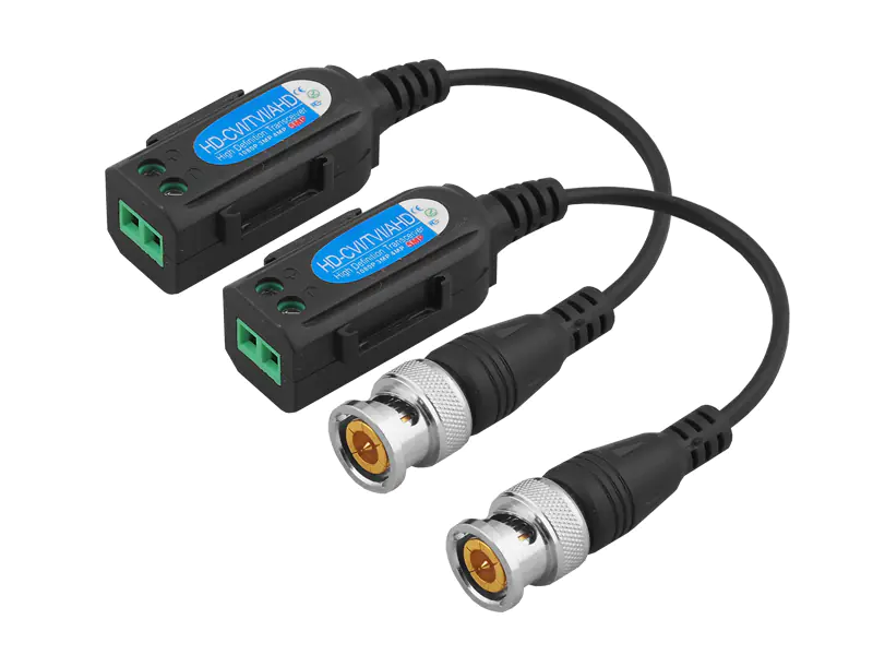 ⁨Passive balun 1 channel HD/CVI/HD-TVI/AHD 5MP/8MP, on cable, set 2pcs (1LM)⁩ at Wasserman.eu