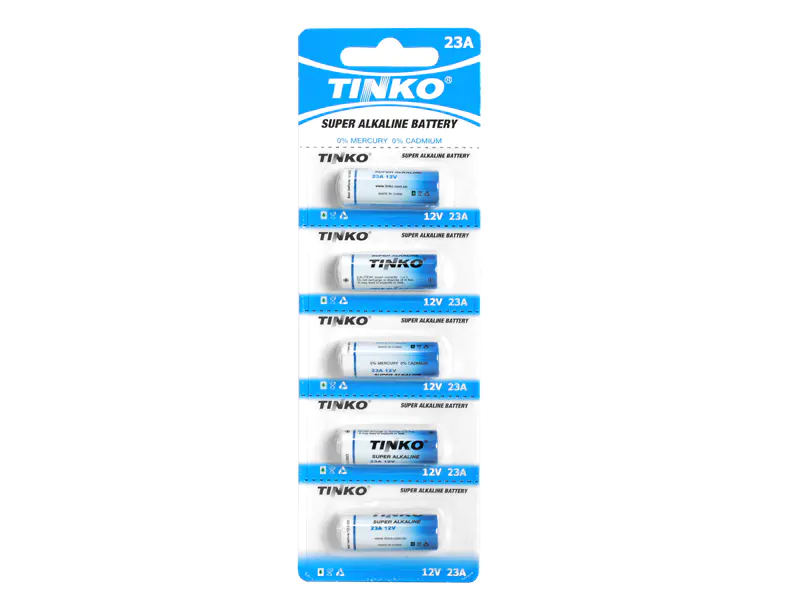 ⁨5 pcs.  Alkaline battery TINKO 12V 23A 5pcs/blister. (1LM)⁩ at Wasserman.eu