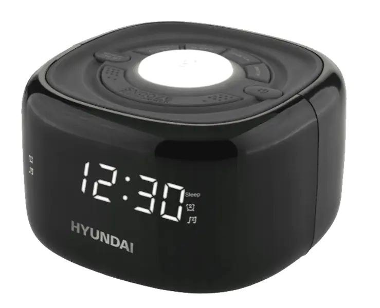 Radiobudzik HYUNDAI RAC340PLLBW zegar,radio FM,alarm ,wbudowana lampka nocna (1LM) w sklepie Wasserman.eu