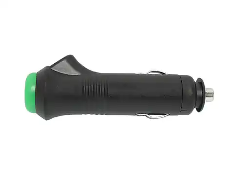 ⁨10 szt. Wtyk zapalniczki samochodowej z włącznikiem (zielonym), bez podświetlenia.⁩ w sklepie Wasserman.eu