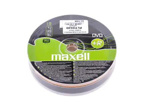 ⁨DVD+R 4.7GB MAXELL SP.10pcs. (1LL)⁩ at Wasserman.eu