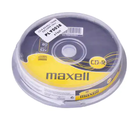 ⁨CD-R MAXELL 700MB 52X   10szt (1LL)⁩ w sklepie Wasserman.eu