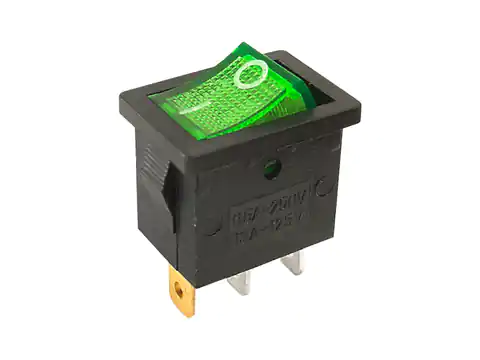 ⁨IRS-701AC Switch 220V backlit, green (1LM)⁩ at Wasserman.eu