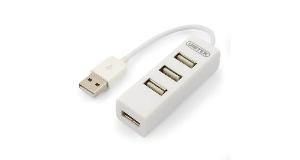 Hub 4x USB 2.0, Y-2146 1x Phone charger, white at Wasserman.eu