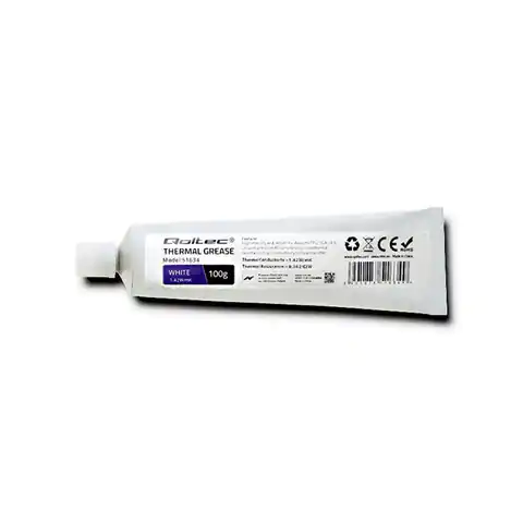 ⁨Qoltec Wärmeleitpaste 1,42 W/m-K | 100g | Weiß (0NC)⁩ im Wasserman.eu