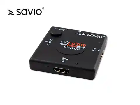 ⁨Switch HDMI 3 ports SAVIO⁩ at Wasserman.eu