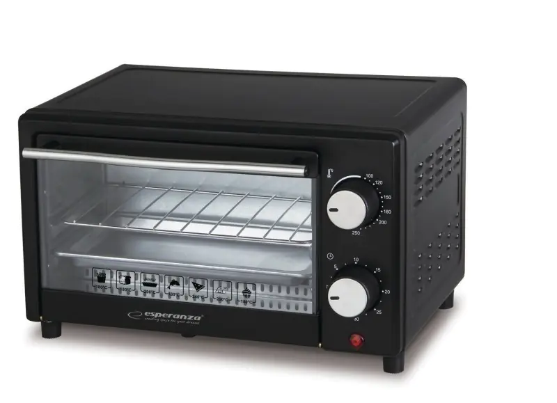 ⁨Esperanza EKO004 toaster oven 10 L 900 W Black Grill⁩ at Wasserman.eu