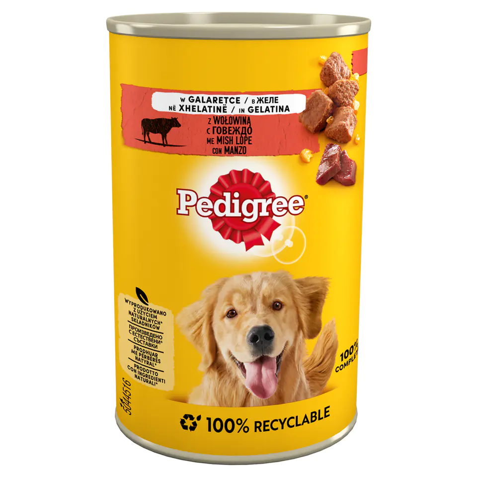 ⁨PEDIGREE Wołowina w galaretce - mokra karma dla psa - 400 g⁩ w sklepie Wasserman.eu