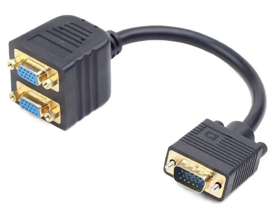 ⁨Adapter VGA(M)->2xVGA(F) 20cm⁩ w sklepie Wasserman.eu