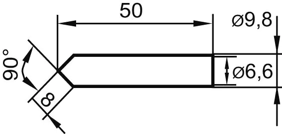 ⁨Soldering tips cut on both sides 0832MDLF 8mm Ersa⁩ at Wasserman.eu