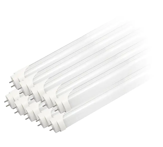 ⁨Set: 10x led fluorescent lamp 120cm 18w 4000k t8 g13 single-sided neutral⁩ at Wasserman.eu