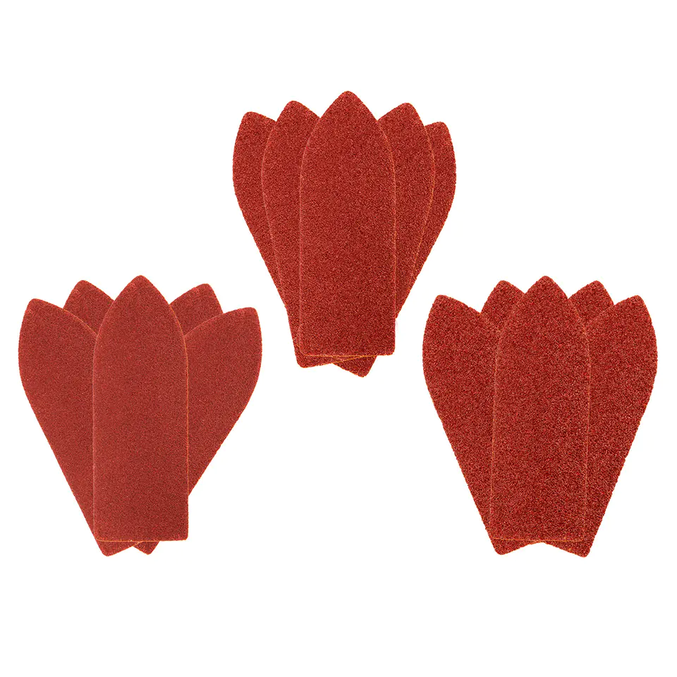 ⁨Velcro sandpaper delta 32 x 92 mm, K60, K100, K180, set of 15 pcs.⁩ at Wasserman.eu