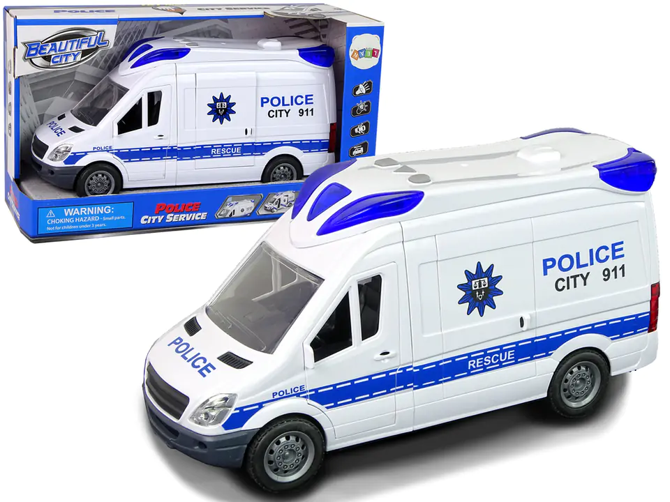 Interactive Police Police Car Light Sound Opening Door at Wasserman.eu