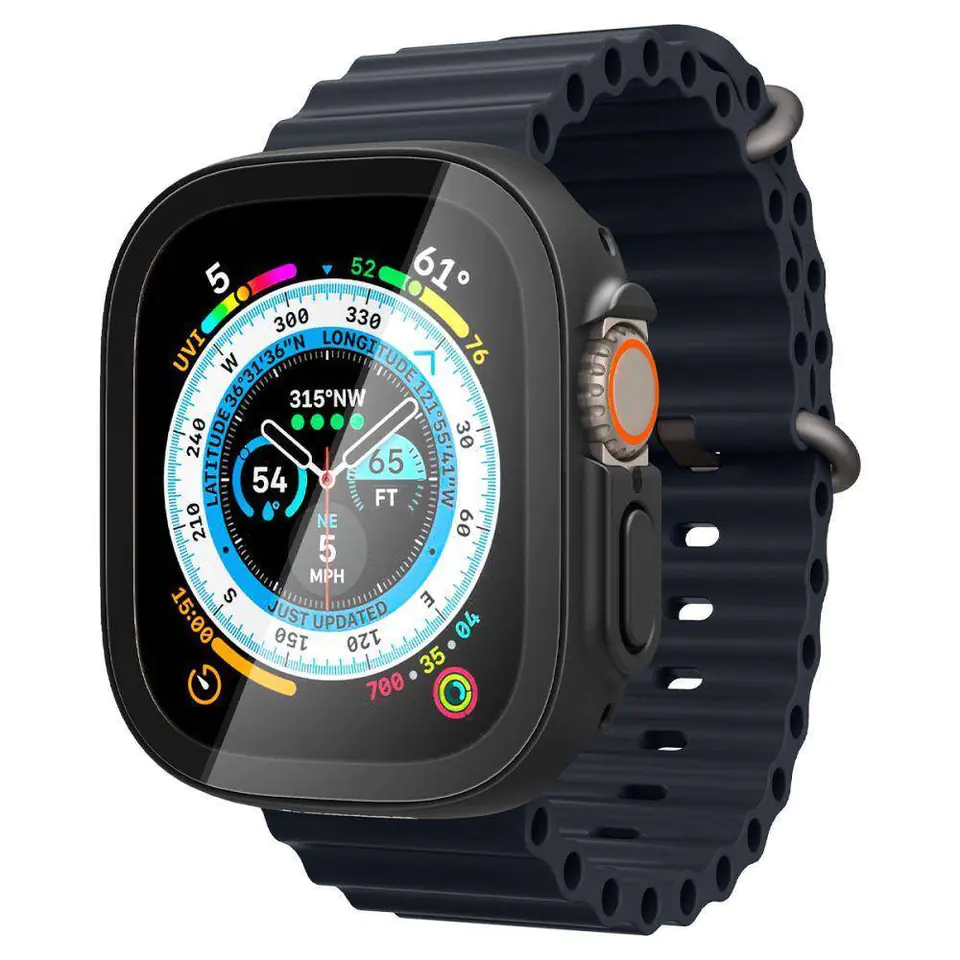 ⁨Case APPLE WATCH ULTRA 49MM Spigen Thin Fit 360 black⁩ at Wasserman.eu