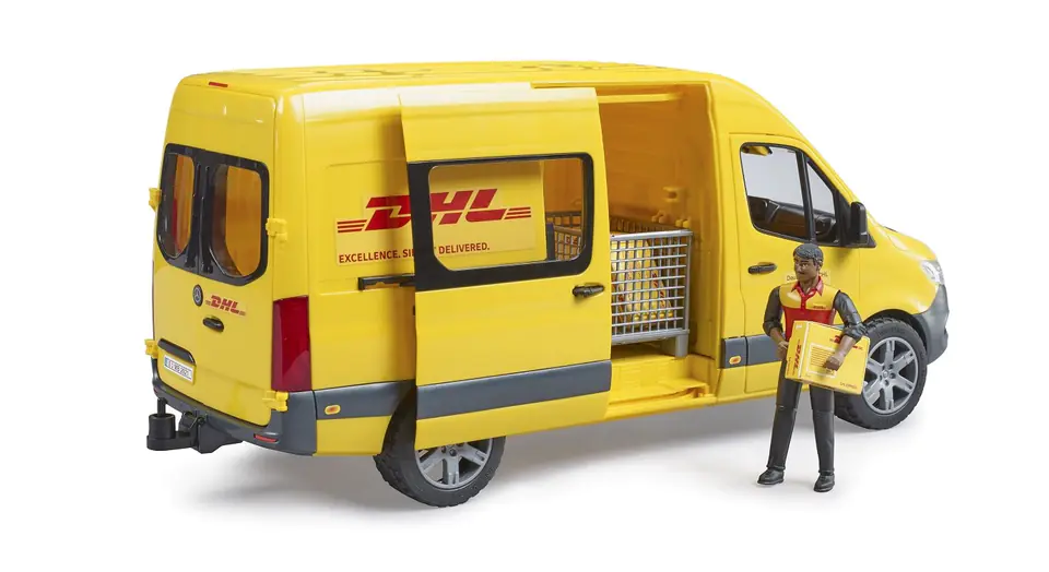 ⁨Mercedes Sprinter DHL z figurką i akcesoriami 02671⁩ w sklepie Wasserman.eu