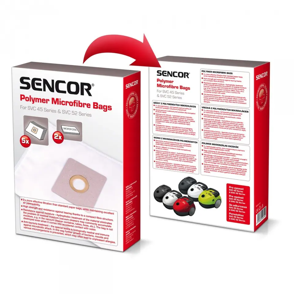 Bags for Vacumm Cleaner Sencor SVC45 Microfibre at Wasserman.eu