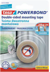 ⁨Tape mount.bistr.transparent 1.5m:19mm (h5574304) pro⁩ at Wasserman.eu