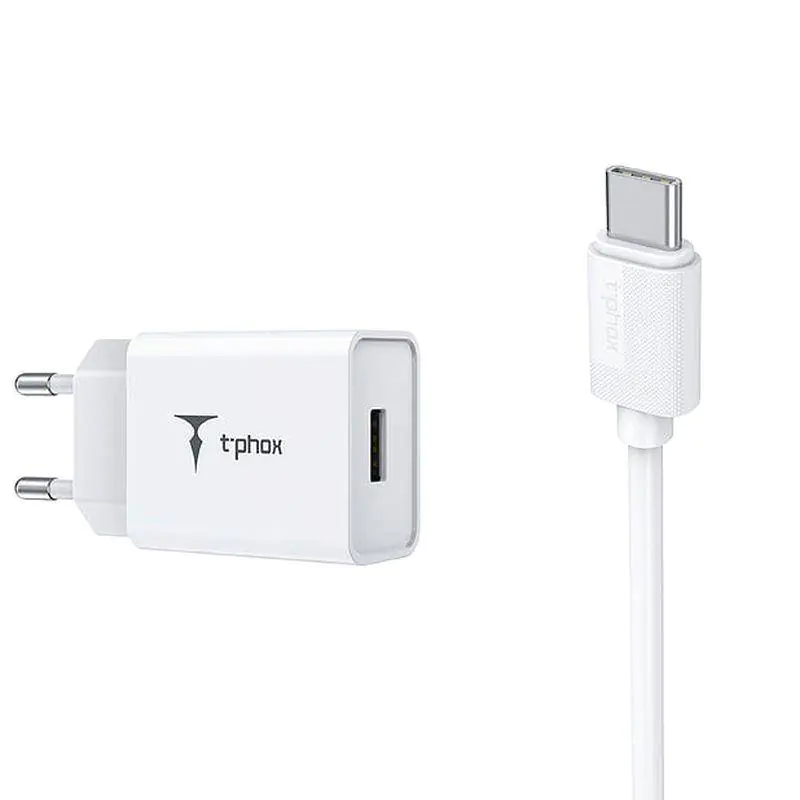 ⁨ORDER NETWORK T-PHOX MINI-EU TYPE-C WHITE 1.2M 2.4A⁩ at Wasserman.eu