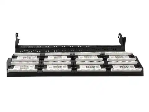 ⁨Patch Panel 48 Ports 19 "'Cat.6 with cable management function black⁩ at Wasserman.eu