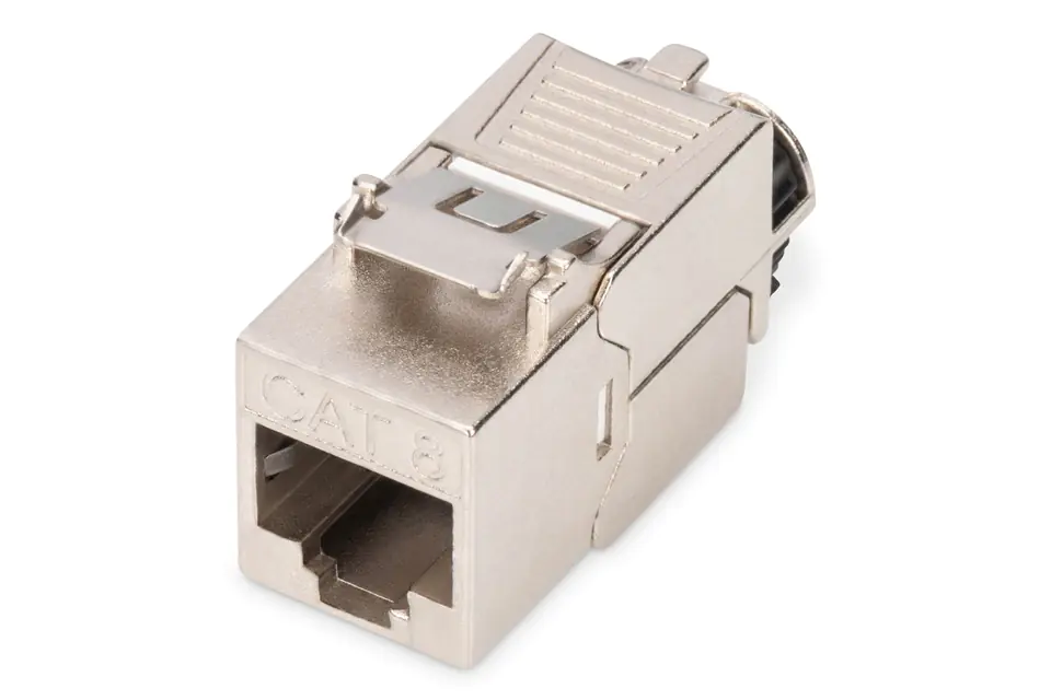 ⁨Moduł Keystone RJ45 (8P8C) kat. 8.1 STP, ekranowany, beznarzędziowy, stalowy⁩ w sklepie Wasserman.eu