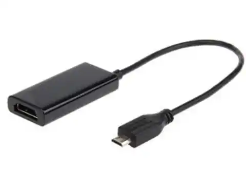⁨Adapter MHL(M)->HDMI(F)+USB Micro(BF)(5 PIN) 16cm⁩ at Wasserman.eu