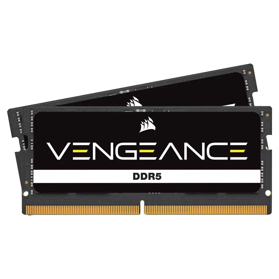 ⁨Memory DDR5 Vengeance 32GB/4800 (2*16) CL40 SODIMM, black⁩ at Wasserman.eu