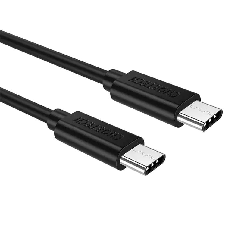 ⁨Kabel USB-C do USB-C Choetech CC0001 0,5m (czarny)⁩ w sklepie Wasserman.eu