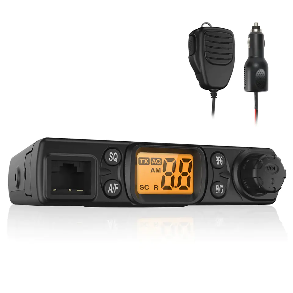 CB Radio Mini SQ/ASQ Gain AM/FM Spacetronik CB-27 w sklepie Wasserman.eu