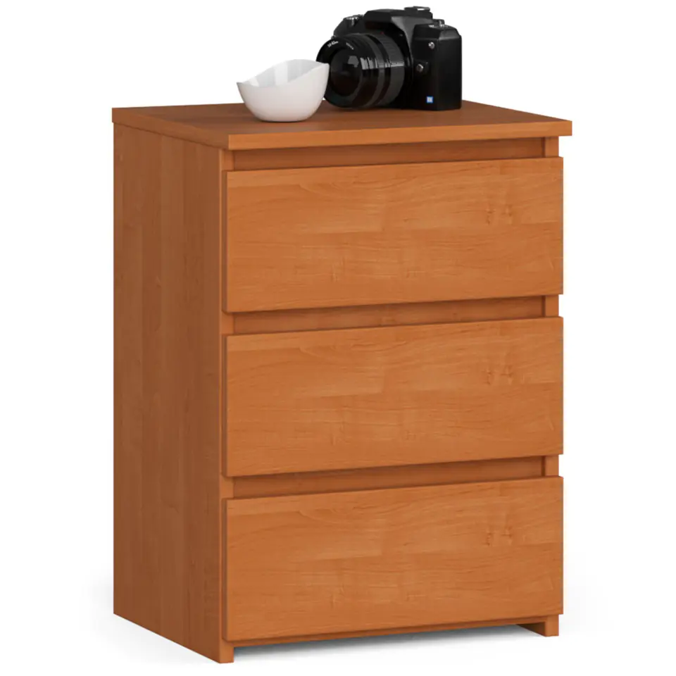 ⁨Bedside table CL3 40 cm 3 drawers - alder⁩ at Wasserman.eu