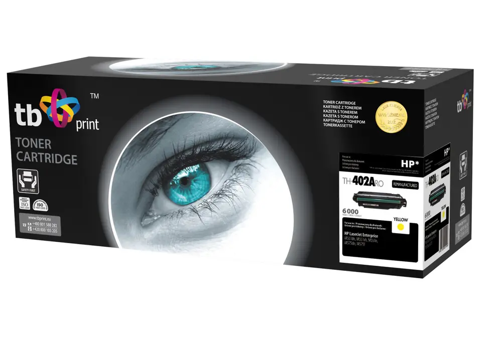 ⁨Toner for HP ENTER 551 YELLOW TH-402ARO remanufactured new OPC⁩ at Wasserman.eu