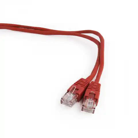 ⁨Patch cord category 5e flooded shell 0.5M red⁩ at Wasserman.eu