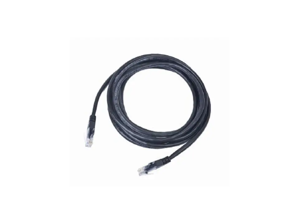 ⁨Patch cord kat.5e osłonka zalewana 0.25M czarny⁩ w sklepie Wasserman.eu