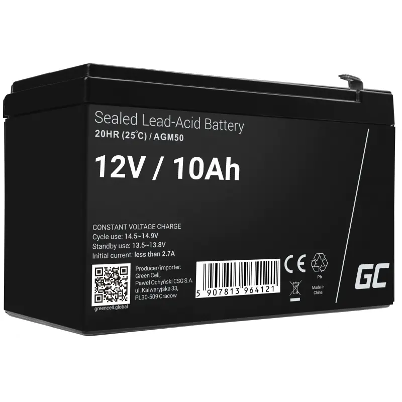 ⁨Battery AGM VRLA 12V 10Ah⁩ at Wasserman.eu