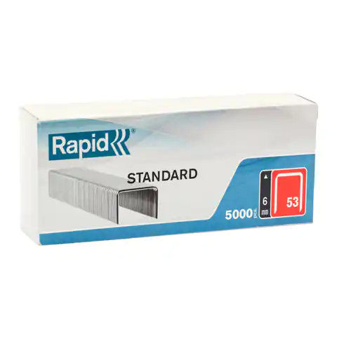 ⁨Staples Rapid from thin wire No. 53 (6 mm) - pack of 5000 pcs.⁩ at Wasserman.eu