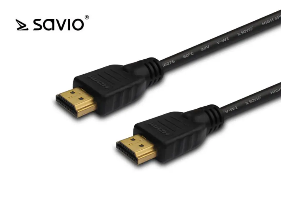 Cabel HDMI CL-05 2m black, gold, v1.4 3D at Wasserman.eu