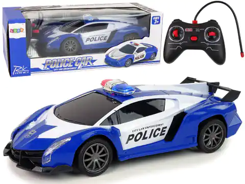 ⁨Racing Car Police R/C Remote Controlled Police + Battery⁩ at Wasserman.eu