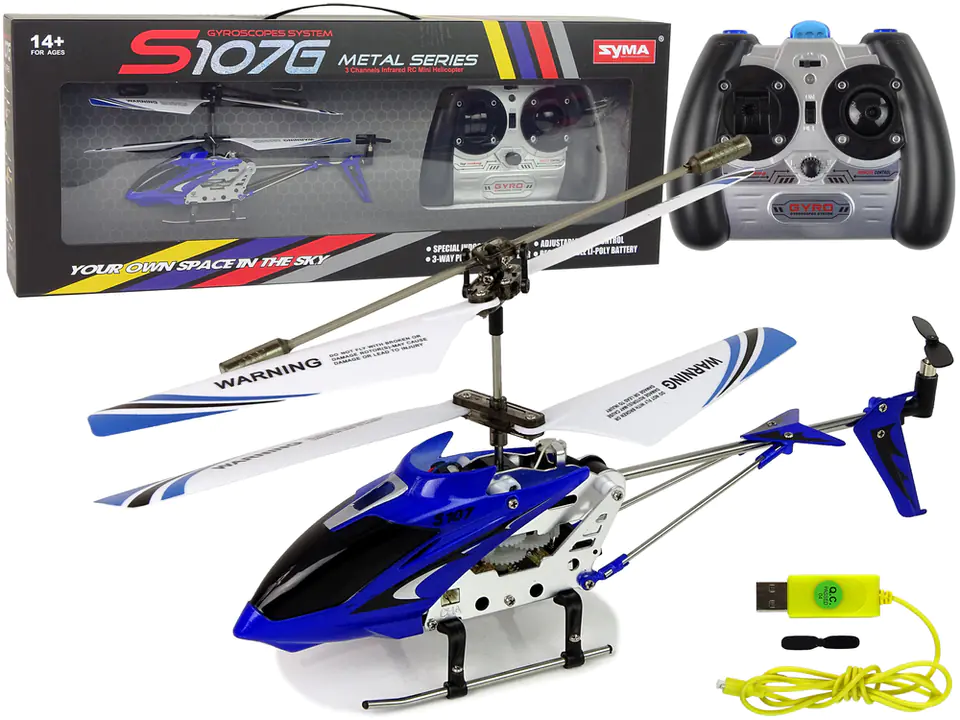 ⁨Flying helicopter SYMA S107G R/C REMOTELY CONTROLLED AIRCRAFT⁩ at Wasserman.eu