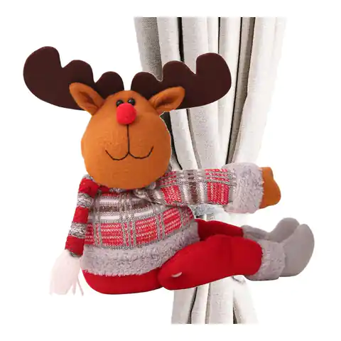 ⁨Christmas Reindeer with Velcro 34 cm Norwegian Patterns KSN39⁩ at Wasserman.eu