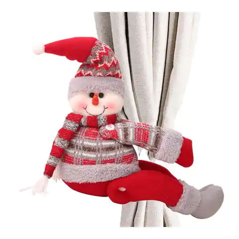 ⁨Christmas Snowman with Velcro 34 cm Norwegian Patterns KSN40⁩ at Wasserman.eu