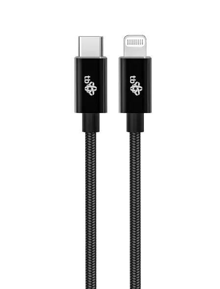 ⁨Kabel Lightning MFi - USB C czarny 1m⁩ w sklepie Wasserman.eu