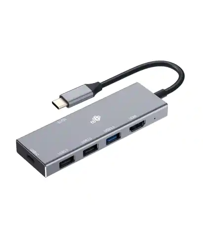 ⁨Adapter HUB USB C 7in1 - HDMI, USBx3, PD, SD/TF⁩ at Wasserman.eu