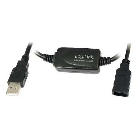 ⁨Kabel USB 2.0 z aktywnym wzmacniaczem sygnału,10m⁩ w sklepie Wasserman.eu