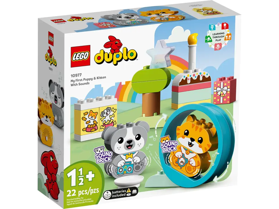 ⁨LEGO DUPLO 10977 Mój pierwszy szczeniak i kotek z odgłosami⁩ w sklepie Wasserman.eu