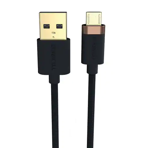 ⁨Kabel USB do Micro USB Duracell 1m (czarny)⁩ w sklepie Wasserman.eu