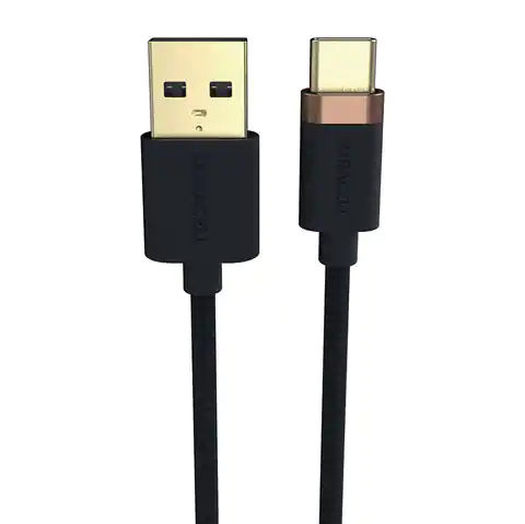 ⁨Kabel USB do USB-C 2.0 Duracell 1m (czarny)⁩ w sklepie Wasserman.eu