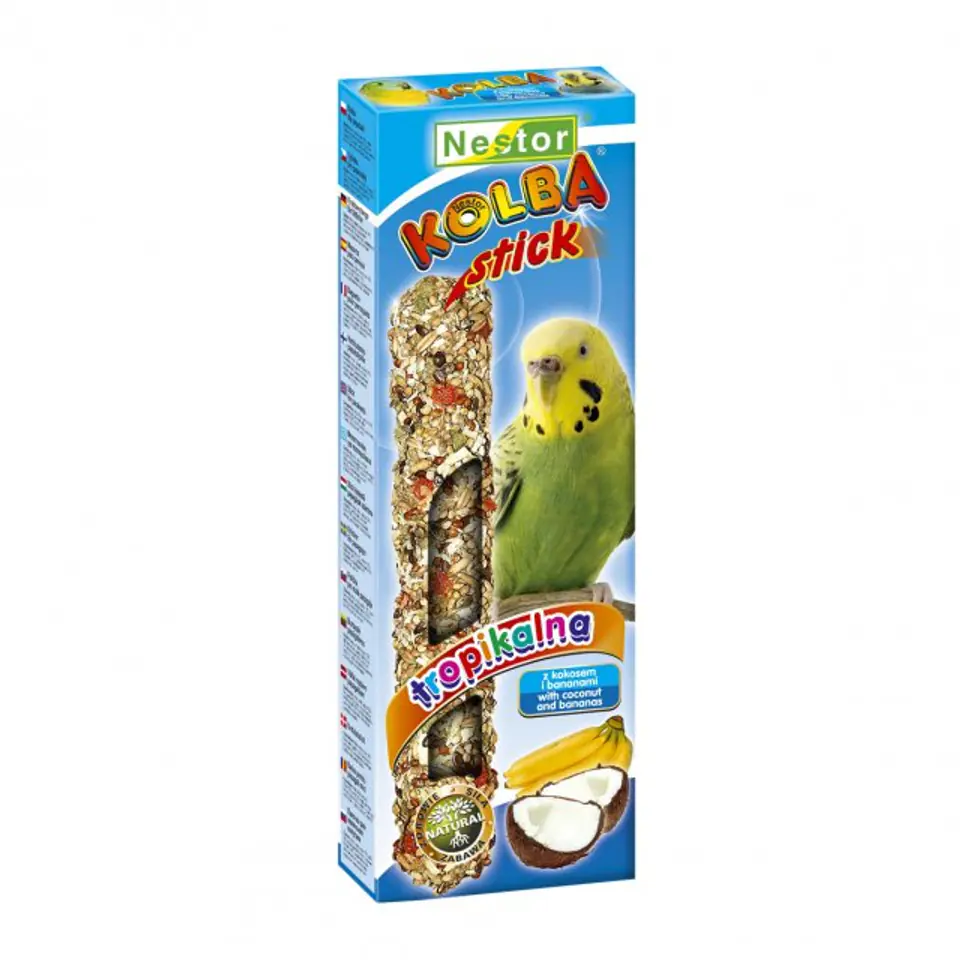 ⁨NESTOR COB PARROT SMALL TROPICAL FRUITS COCONUT 85g⁩ at Wasserman.eu